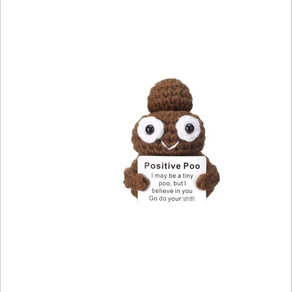 Crochet Pocket Poo of Positivity - Picture 2 of 3